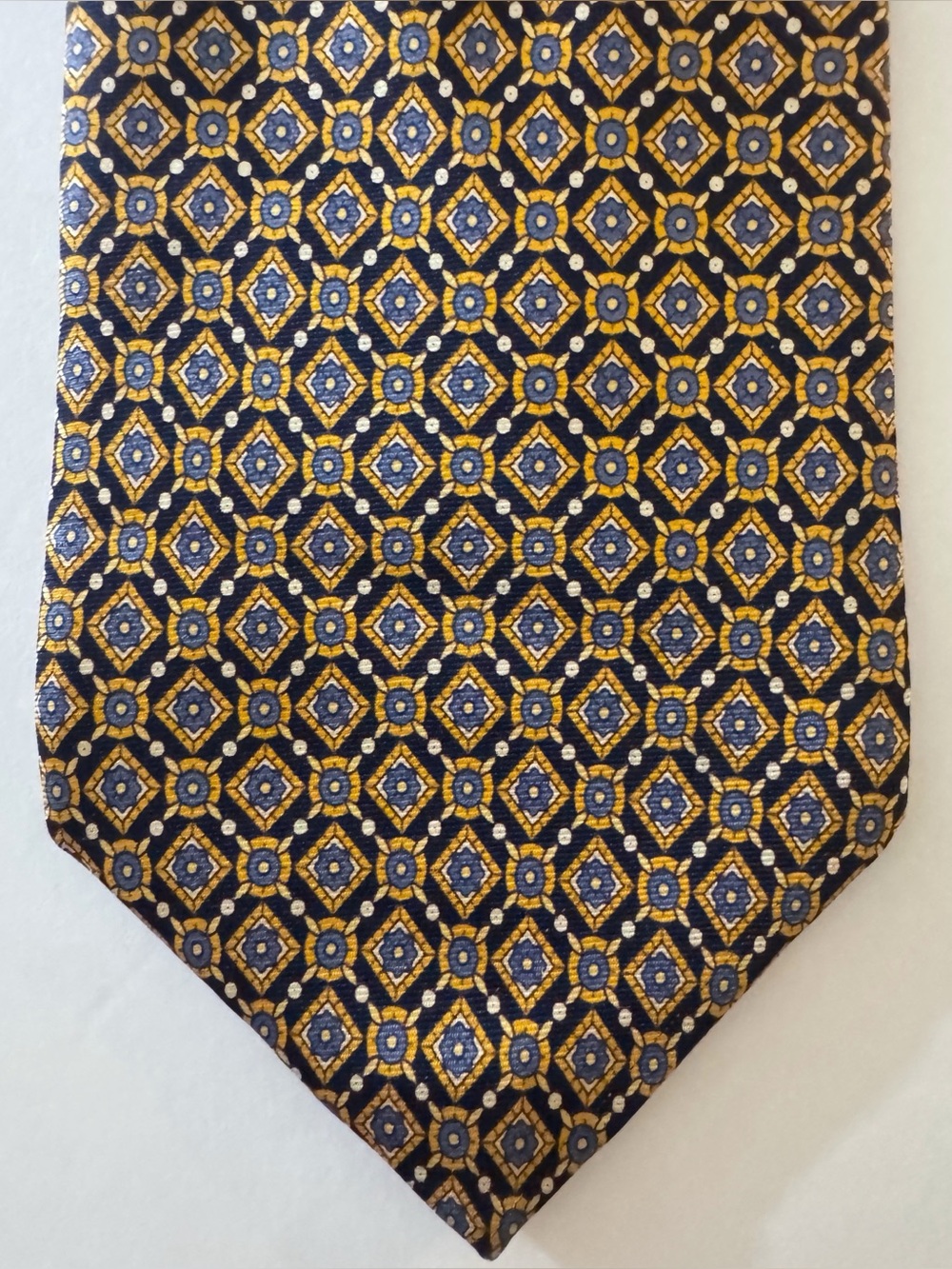 Vintage 90s Gap Premium Authentic Neckwear Geometric Silk Tie Medallion